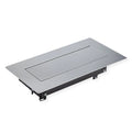 Bachmann Top Frame Einbaurahmen, kurz - für 4-fach PDU, silber 925.800