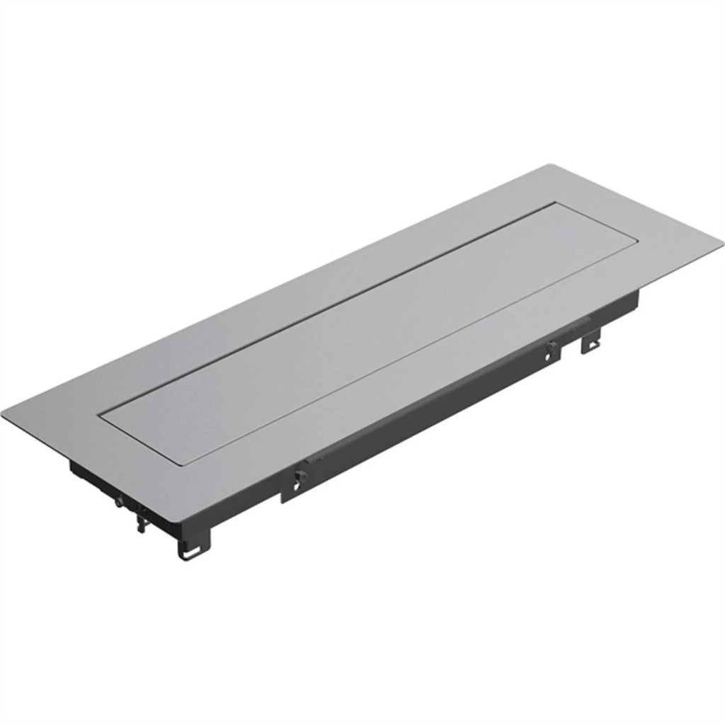 Bachmann Top Frame Einbaurahmen, lang - 8-fach PDU silber 925.801