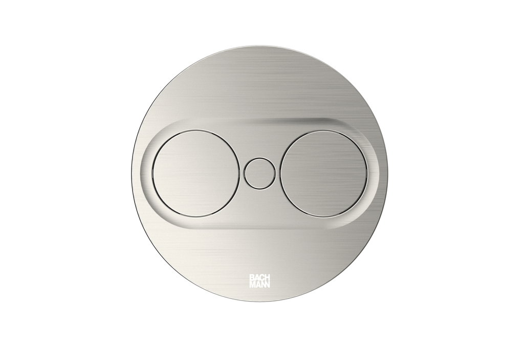Bachmann TWIST 2 Steckdoseneinheit 2x Strom, rund Edelstahl-Optik 946.000