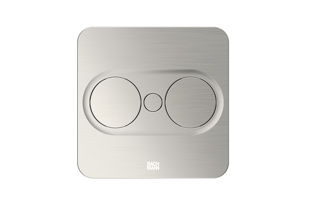 Bachmann TWIST 2 Steckdoseneinheit 1x Strom 1x USB-Charger A/C, eckig Edelstahl-Optik 946.005