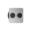Bachmann TWIST 2 Steckdoseneinheit 1x Strom 1x USB-Doppelcharger A/C eckig silber 946.013