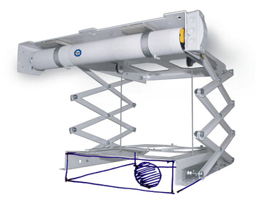 PeTa Deckenlift Ultraflach, Hub 800 mm 100802.800