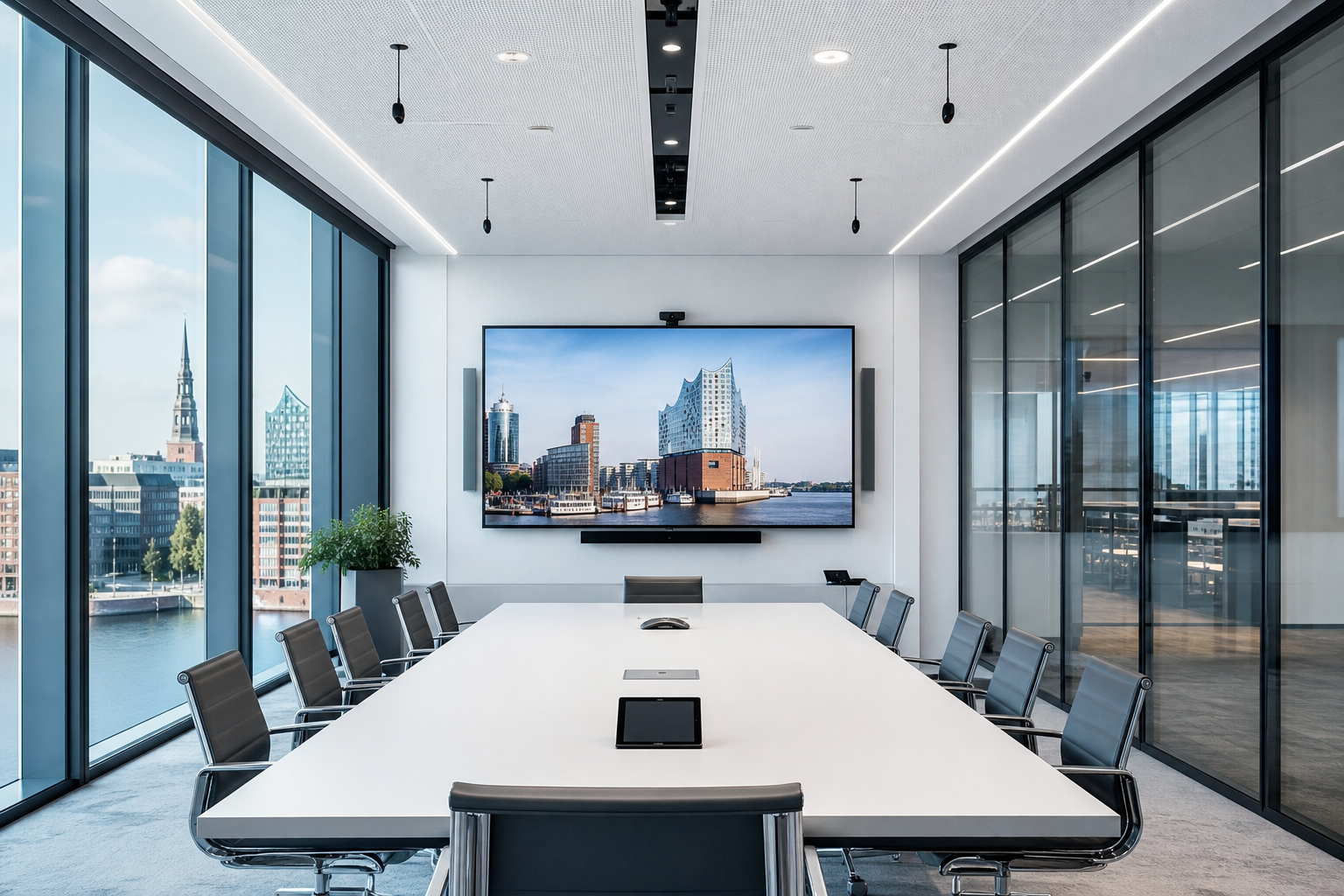 KRAATZ Medientechnik – moderner Konferenzraum